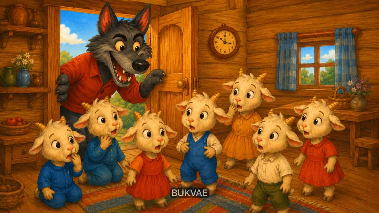 Сказка "Волк и семеро козлят" — БУКВАЕ