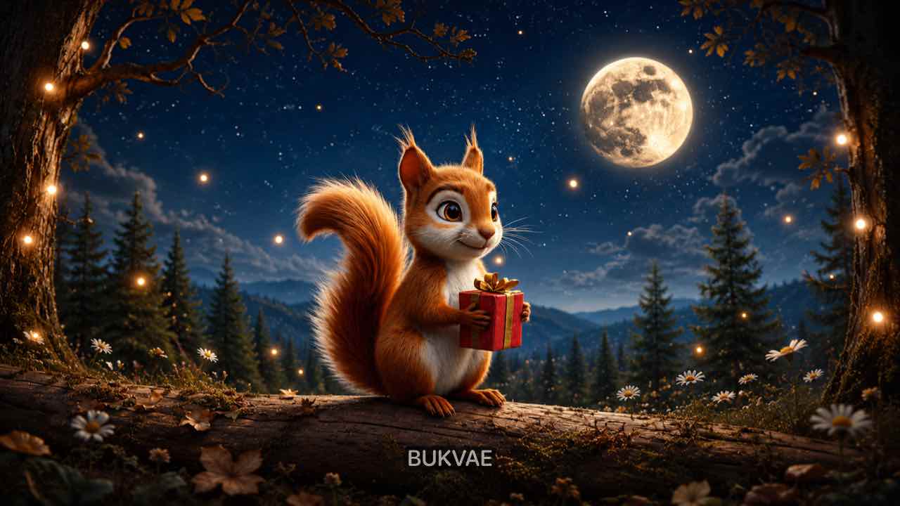 Сказка о белке и луне "Подарок для луны" — БУКВАЕ