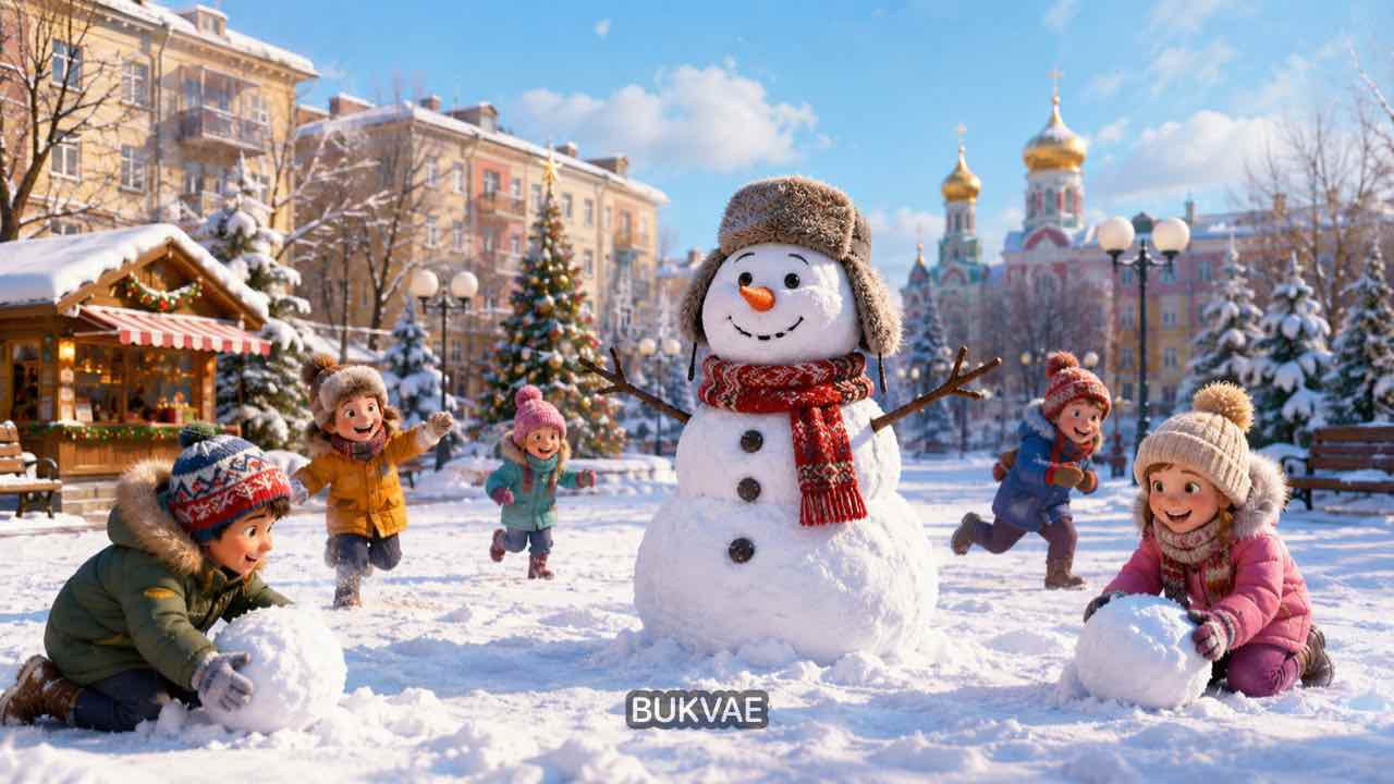 Сказка про снеговика "Новогодняя мечта" — БУКВАЕ